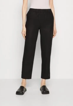 Anna Field Linen Mix - Broek - Black