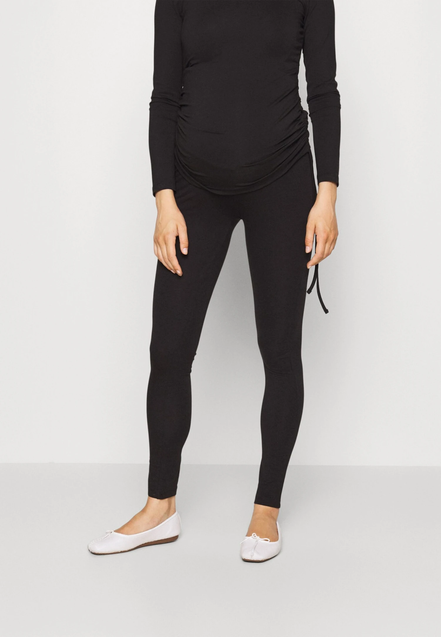 Leggings Maternity - Legging - Black - Mottled Dark Brown 4 Leggings Maternity - Legging - Black - Mottled Dark Brown - Image 4