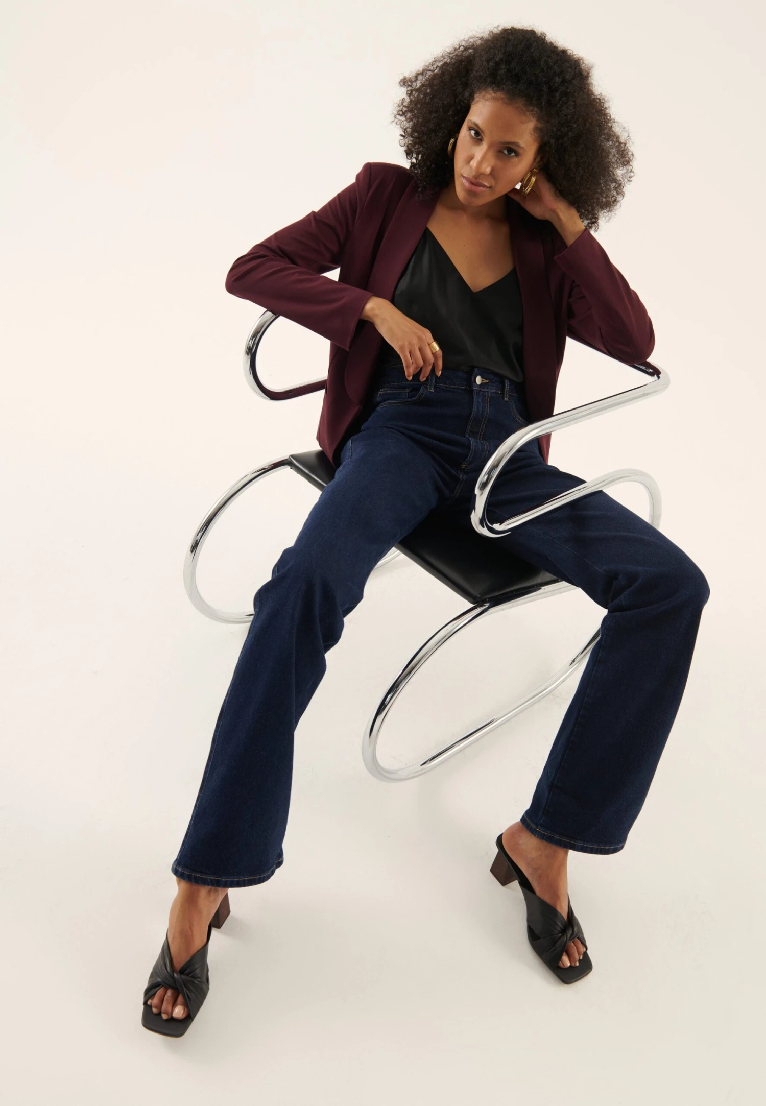 Anna Field Blazer - Bordeaux 5 Anna Field Blazer - Bordeaux - Image 5