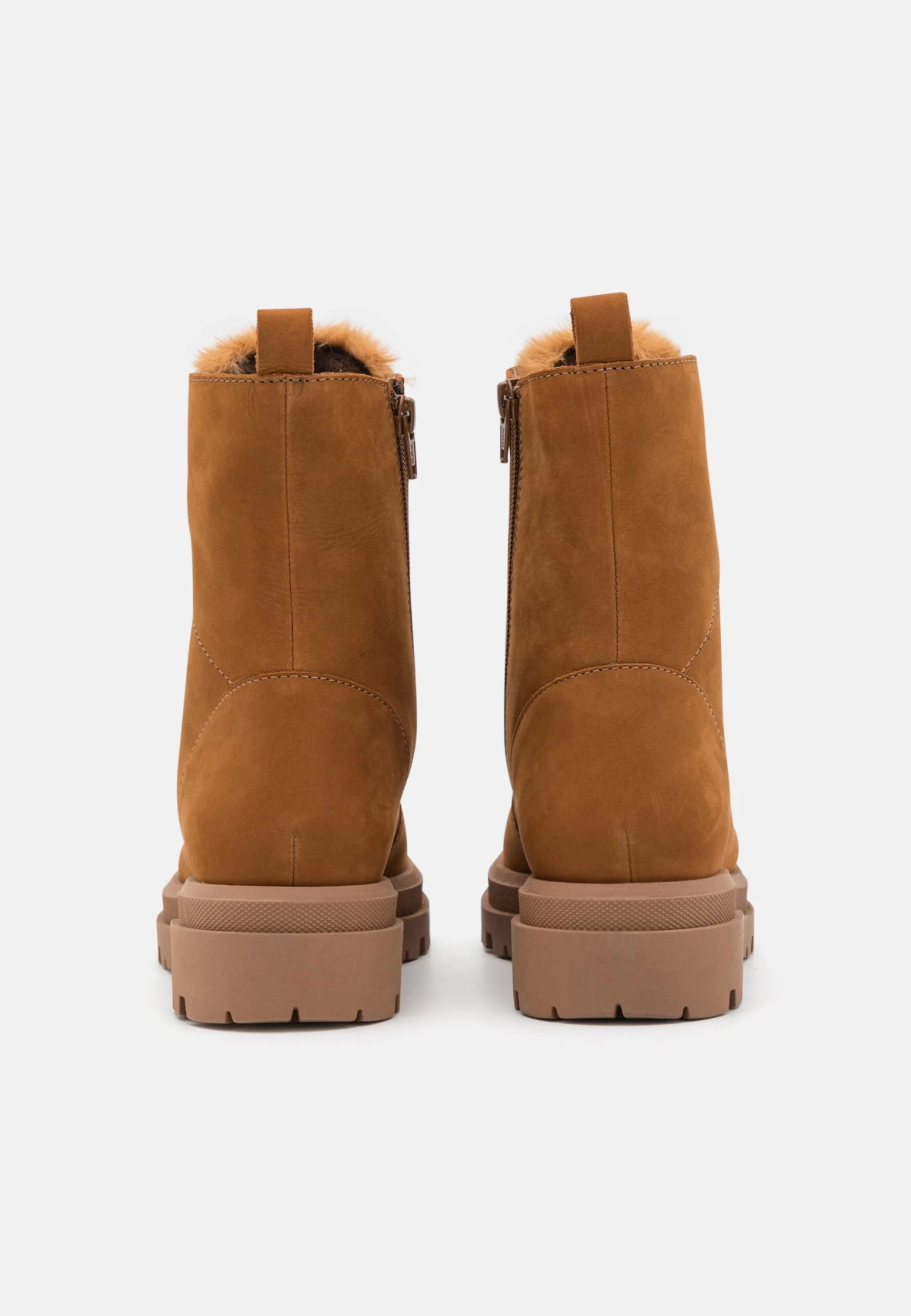 Anna Field Leather - Enkellaarsjes Met Plateauzool - Cognac 4 Anna Field Leather - Enkellaarsjes Met Plateauzool - Cognac - Image 4