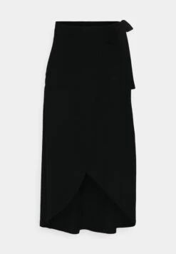 Anna Field Basic Wrap Over Midi Skirt- A-Lijn Rok - Black 12 Anna Field Basic Wrap Over Midi Skirt- A-Lijn Rok - Black -Anna Field 279db1138765484094cab33f5c3878d4