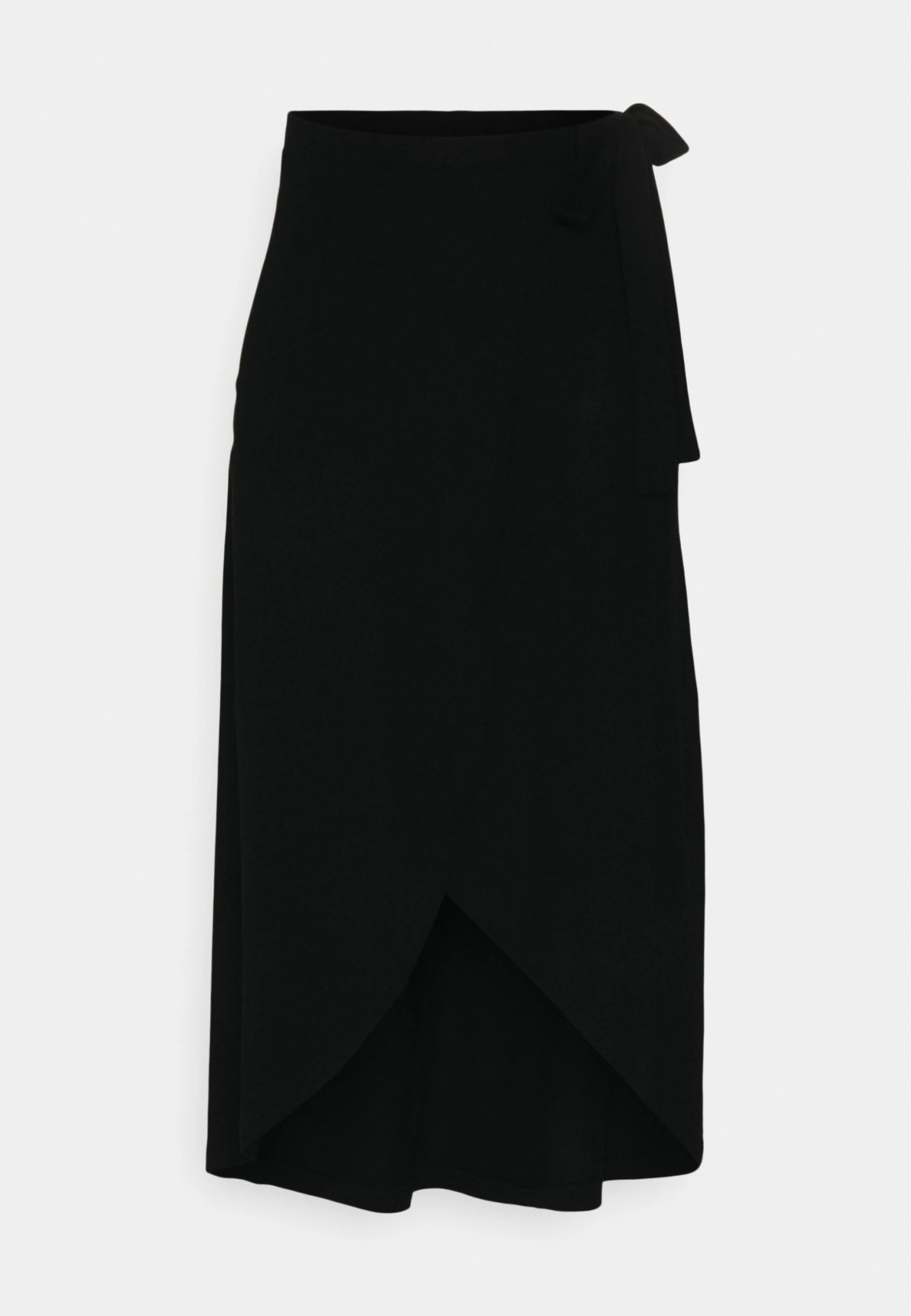 Anna Field Basic Wrap Over Midi Skirt- A-Lijn Rok - Black 6 Anna Field Basic Wrap Over Midi Skirt- A-Lijn Rok - Black - Image 6