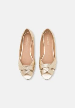 Anna Field Peeptoe Ballerina'S - Gold 11 Anna Field Peeptoe Ballerina'S - Gold -Anna Field 3a1b6276b6304eafbc6446001a4e73ff