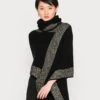 Anna Field Poncho - Black / Gold