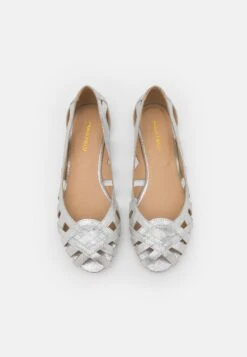 Anna Field Leather - Peeptoe Ballerina'S - Silver -Anna Field 41d293fcbba948eb9fa8525a5ce0060d