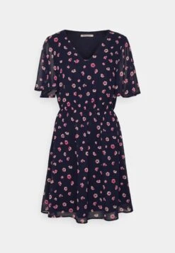 Anna Field V-Neck Sleeve Dress- Jurk - Dark Blue/Pink -Anna Field 4d4f150c13af482a9764e57a81daf67b