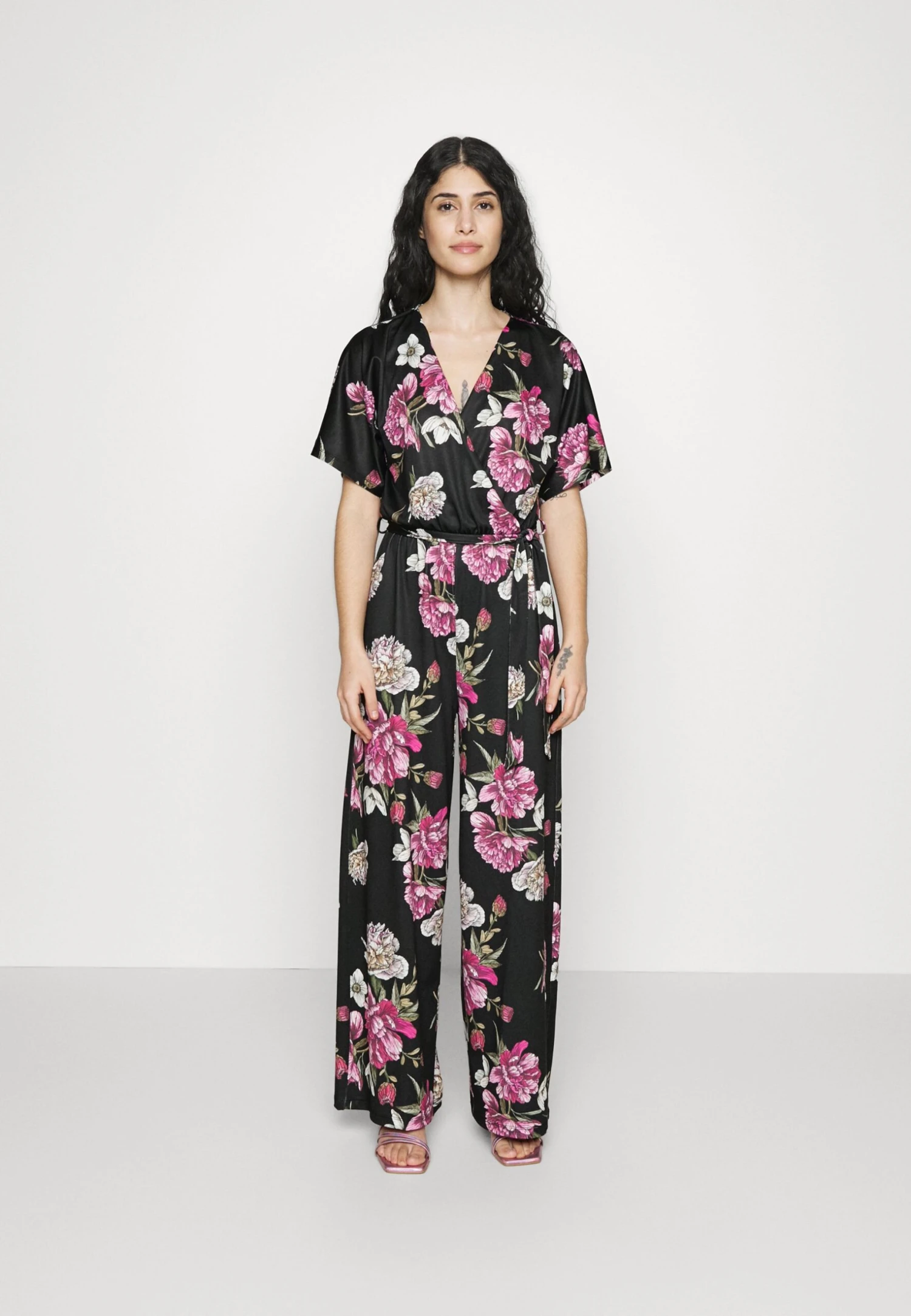Jumpsuit - Black/ Multi-Coloured 1 Jumpsuit - Black/ Multi-Coloured