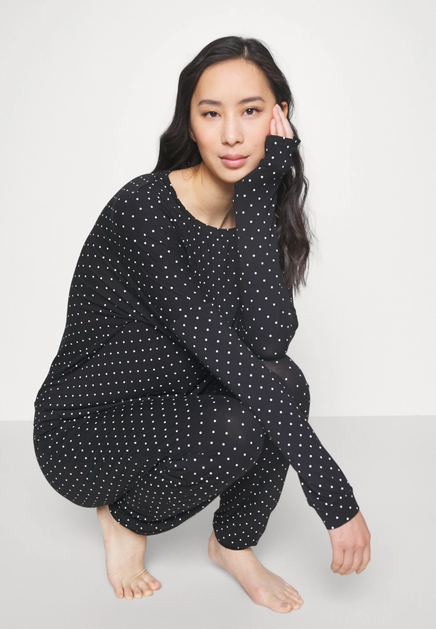 Anna Field Pyjama - Black/White 4 Anna Field Pyjama - Black/White - Image 4