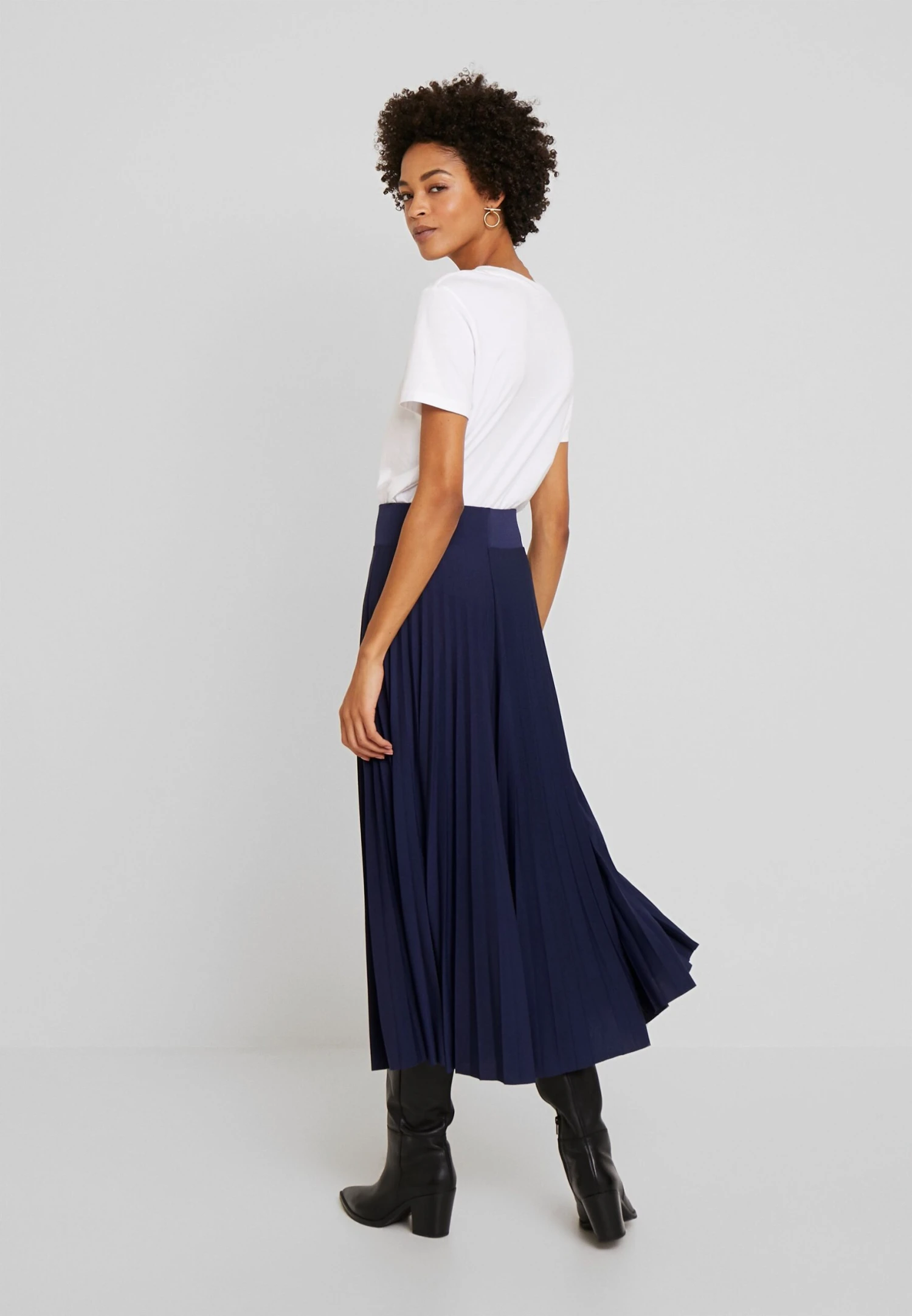 Anna Field Plisse A-Line Midi Skirt - A-Lijn Rok - Maritime Blue 3 Anna Field Plisse A-Line Midi Skirt - A-Lijn Rok - Maritime Blue - Image 3