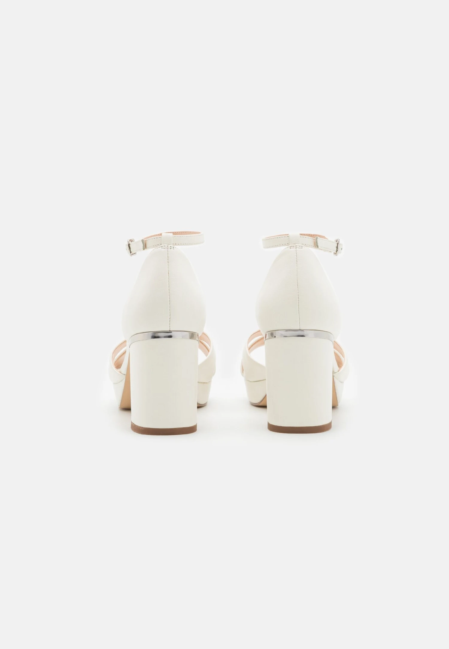 Leather - Sandalen Met Plateauzool - White 4 Leather - Sandalen Met Plateauzool - White - Image 4