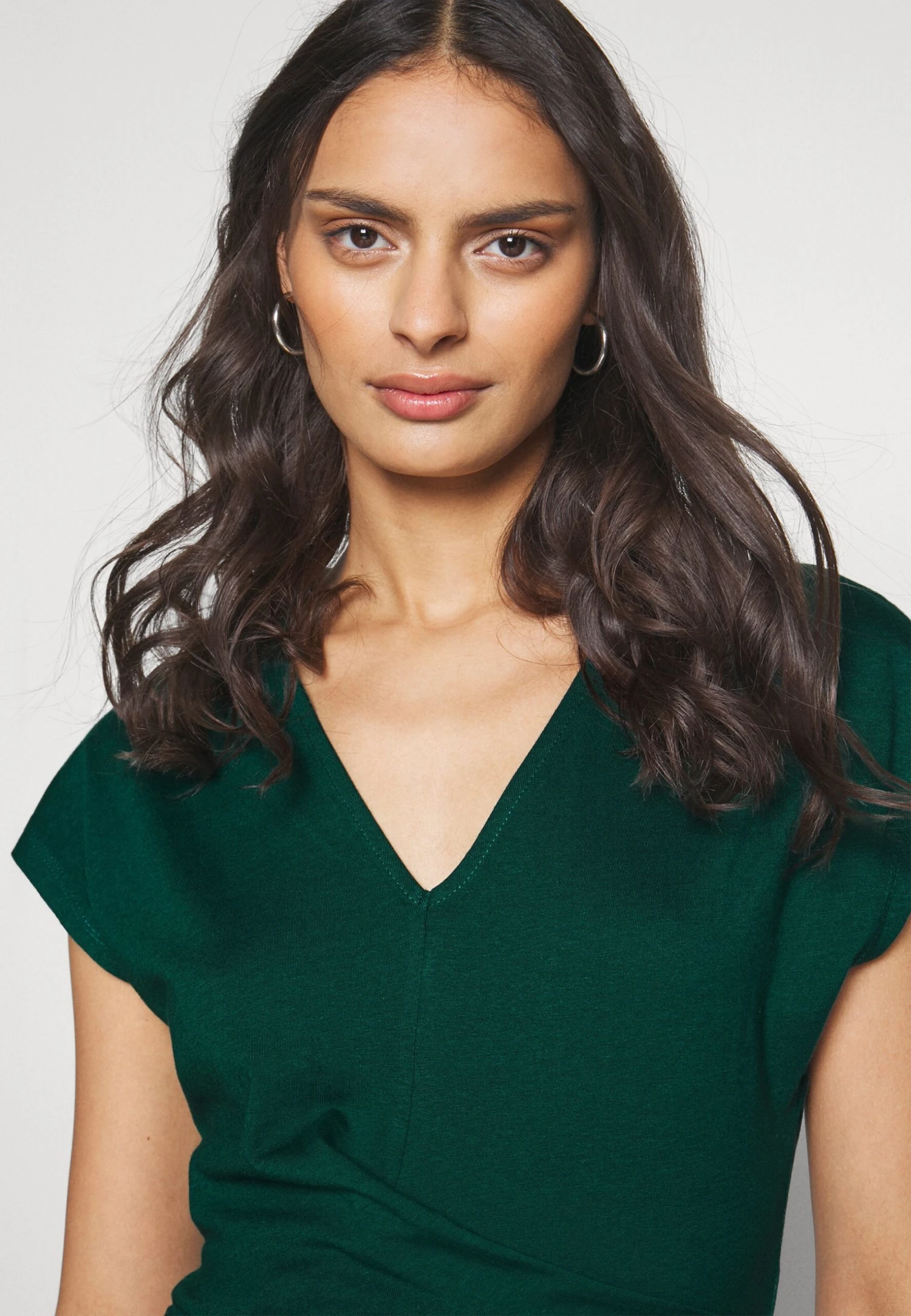 Anna Field Wrap Blouse- Blouse - Dark Green 5 Anna Field Wrap Blouse- Blouse - Dark Green - Image 5