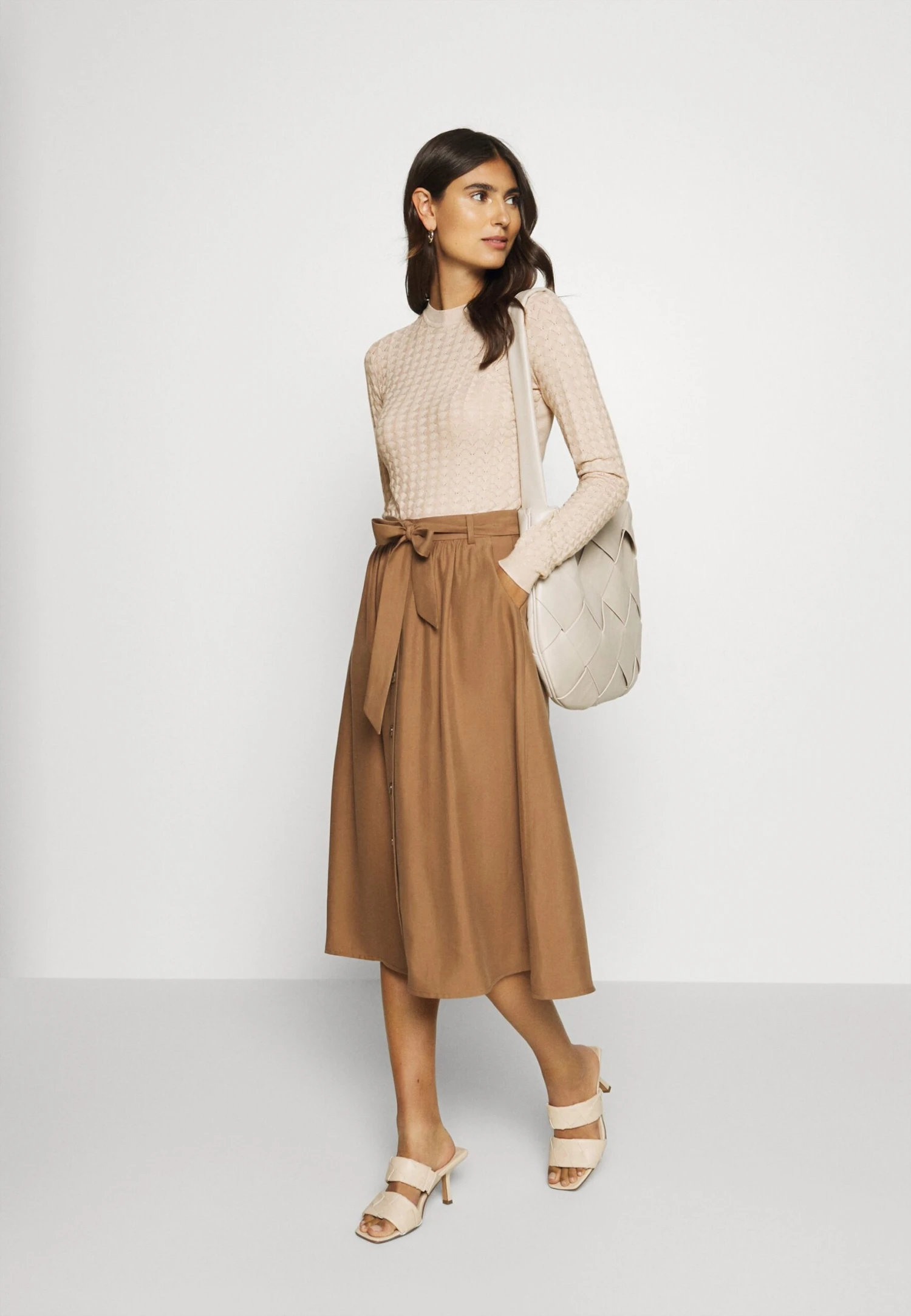 Anna Field Trui - Light Tan Melange 2 Anna Field Trui - Light Tan Melange - Image 2