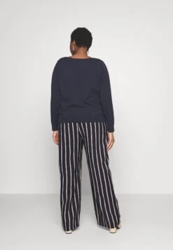 Wide Leg Pant - Broek - Dark Blue/Brown/White -Anna Field 77843960049c4fcda05186e5f8c43cd2