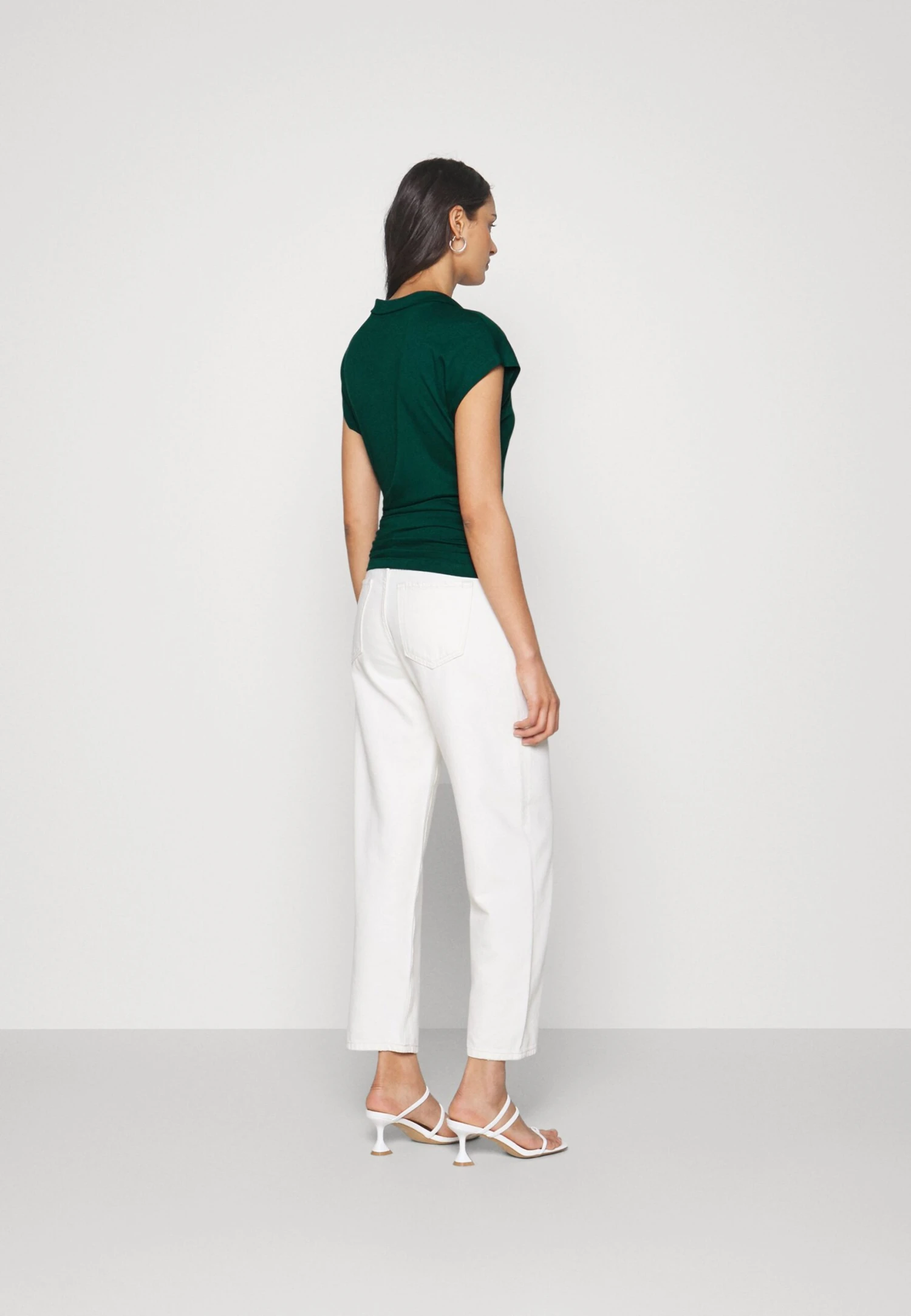 Anna Field Wrap Blouse- Blouse - Dark Green 3 Anna Field Wrap Blouse- Blouse - Dark Green - Image 3