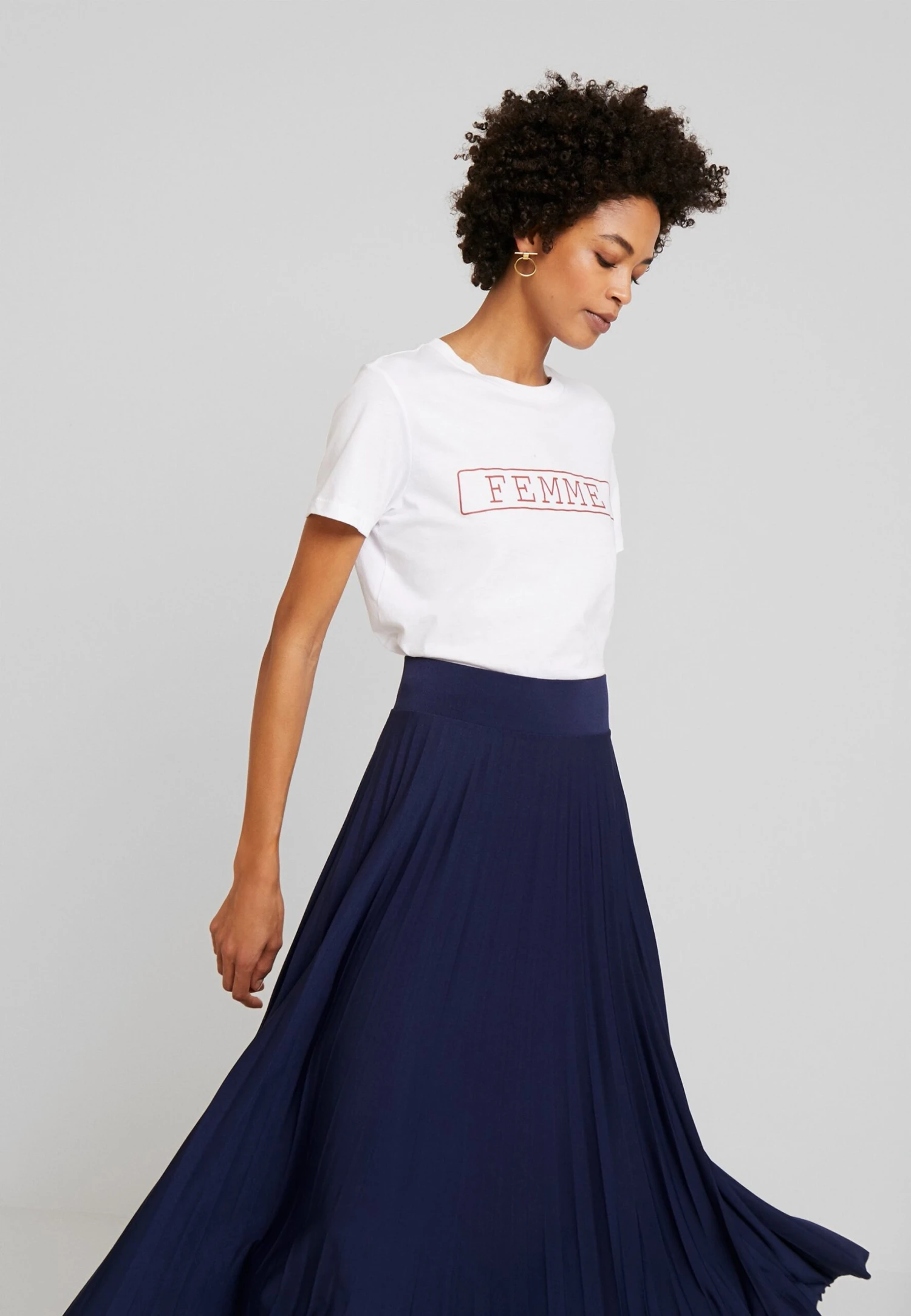 Anna Field Plisse A-Line Midi Skirt - A-Lijn Rok - Maritime Blue 4 Anna Field Plisse A-Line Midi Skirt - A-Lijn Rok - Maritime Blue - Image 4