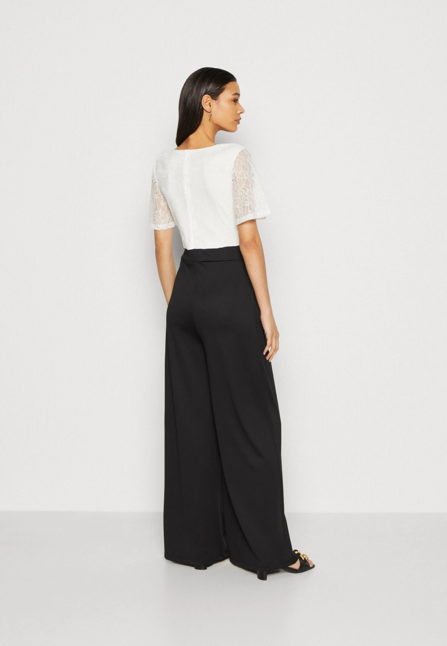 Anna Field Jumpsuit - White/Black 3 Anna Field Jumpsuit - White/Black - Image 3