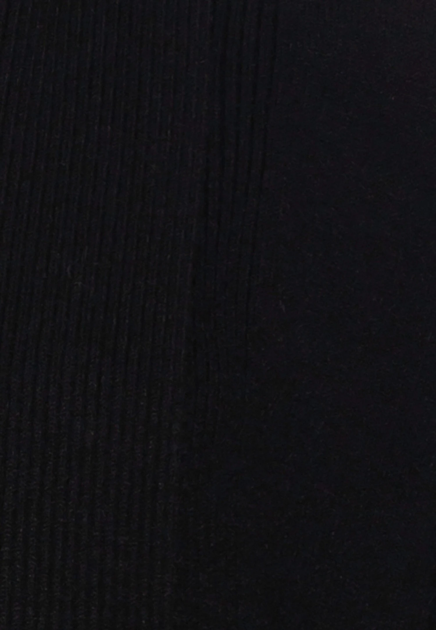 Anna Field Ribbed Fold Collar - Vest - Black 3 Anna Field Ribbed Fold Collar - Vest - Black - Image 3