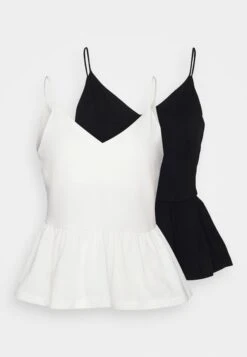 Petite 2Pack- Blouse - Black/ White 10 Petite 2Pack- Blouse - Black/ White -Anna Field 86be941200074af281958dcb1a7a45a0