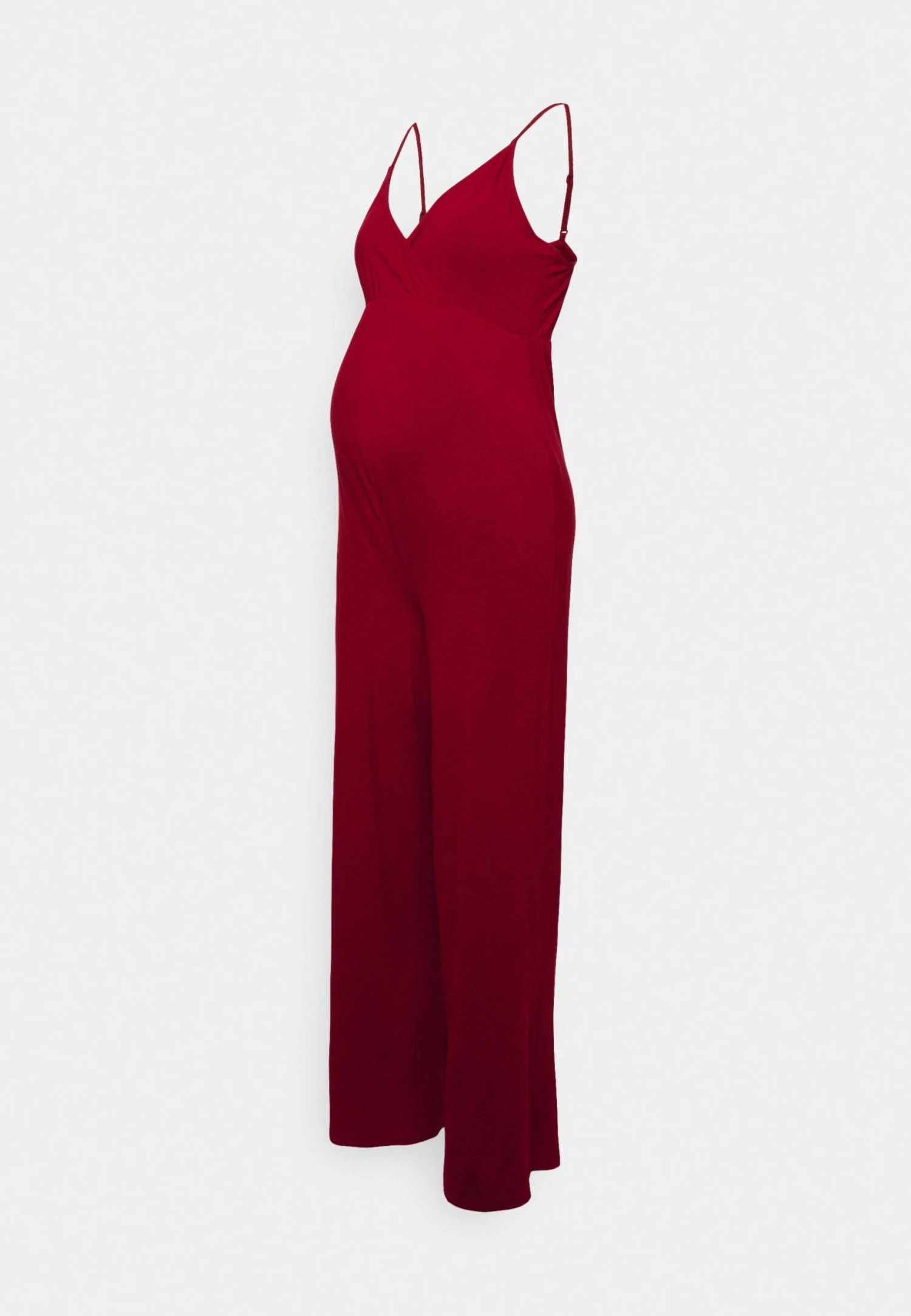 Strappy Drappy Cintered- Jumpsuit - Dark Red 6 Strappy Drappy Cintered- Jumpsuit - Dark Red - Image 6