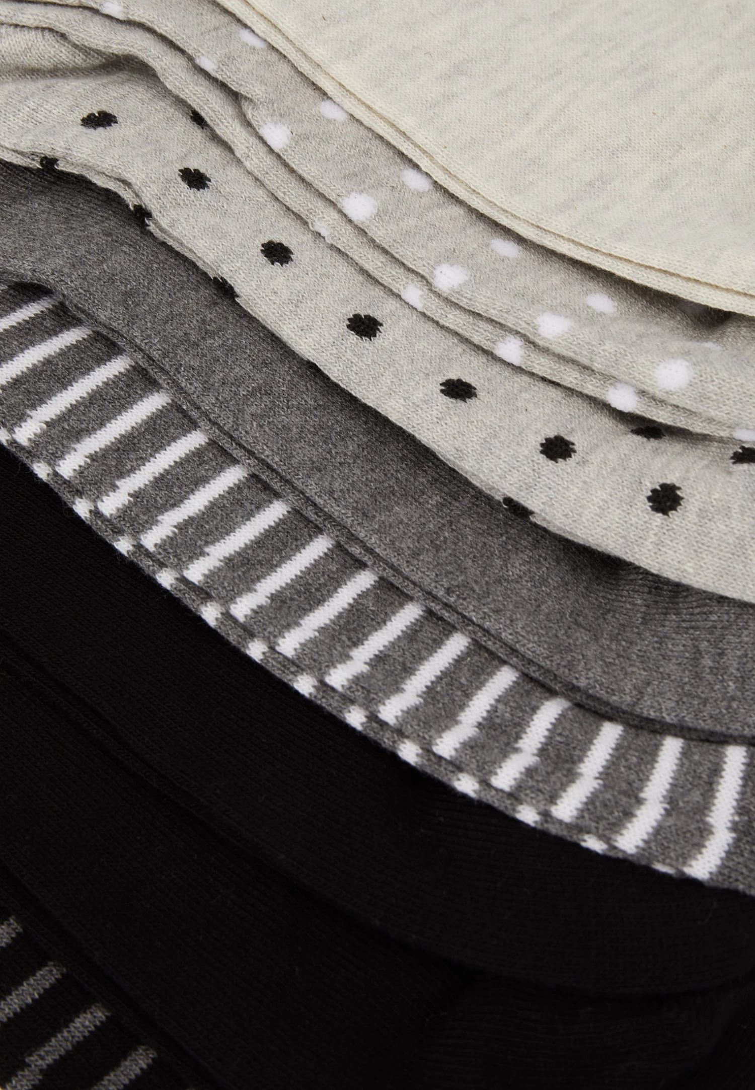 Anna Field 8Pp Spot Stripe- Sokken - Grey 3 Anna Field 8Pp Spot Stripe- Sokken - Grey - Image 3