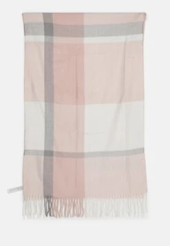 Anna Field Sjaal - Pink/Grey/Off-White