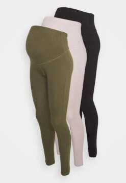 3 Pack - Legging - Black - 802_Mottled Light Brown - 711_Green - 602 -Anna Field 94c0ee8f80d24ad58771d7fafc1ca8e7