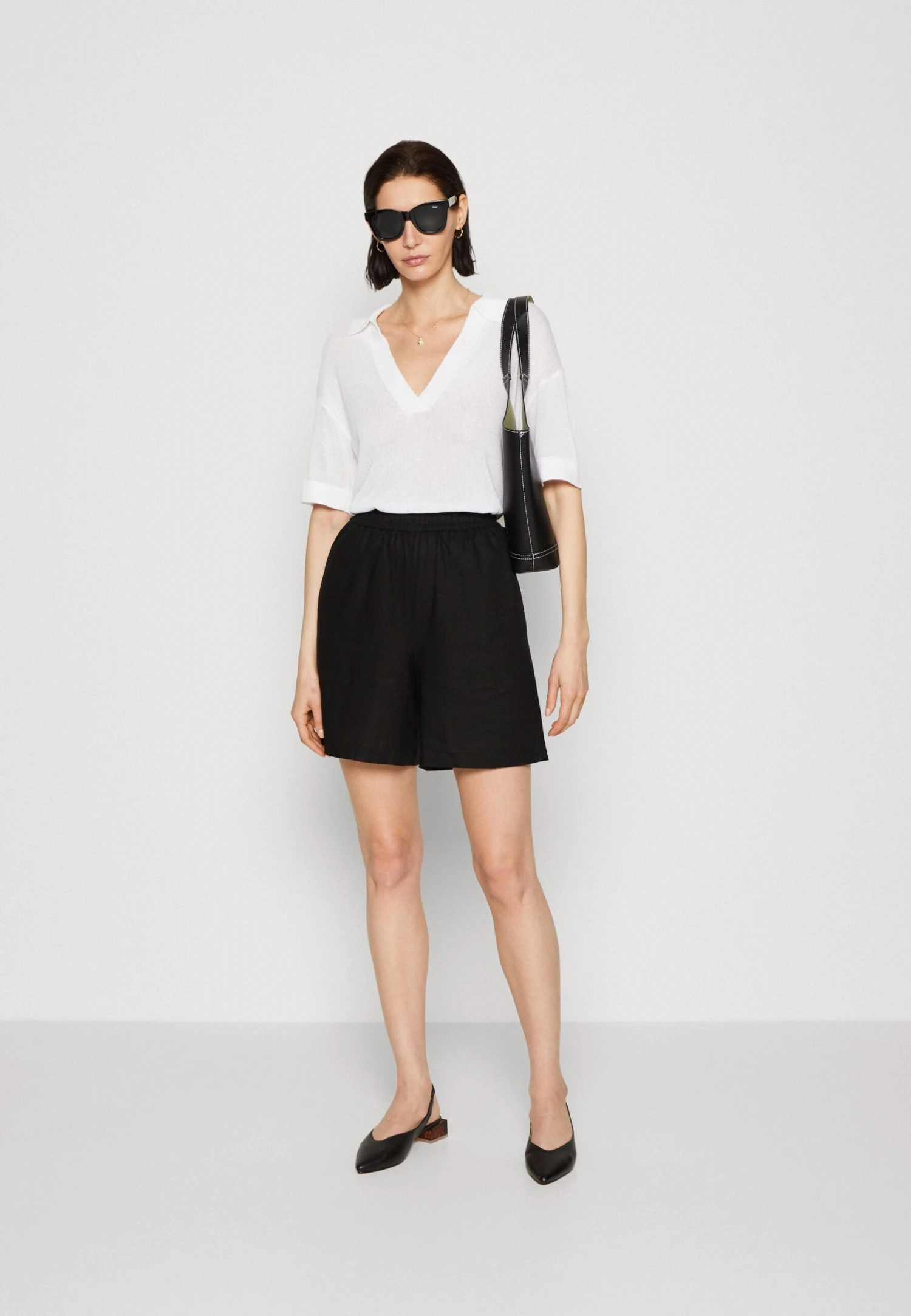 Anna Field Linen Mix - Shorts - Black 2 Anna Field Linen Mix - Shorts - Black - Image 2