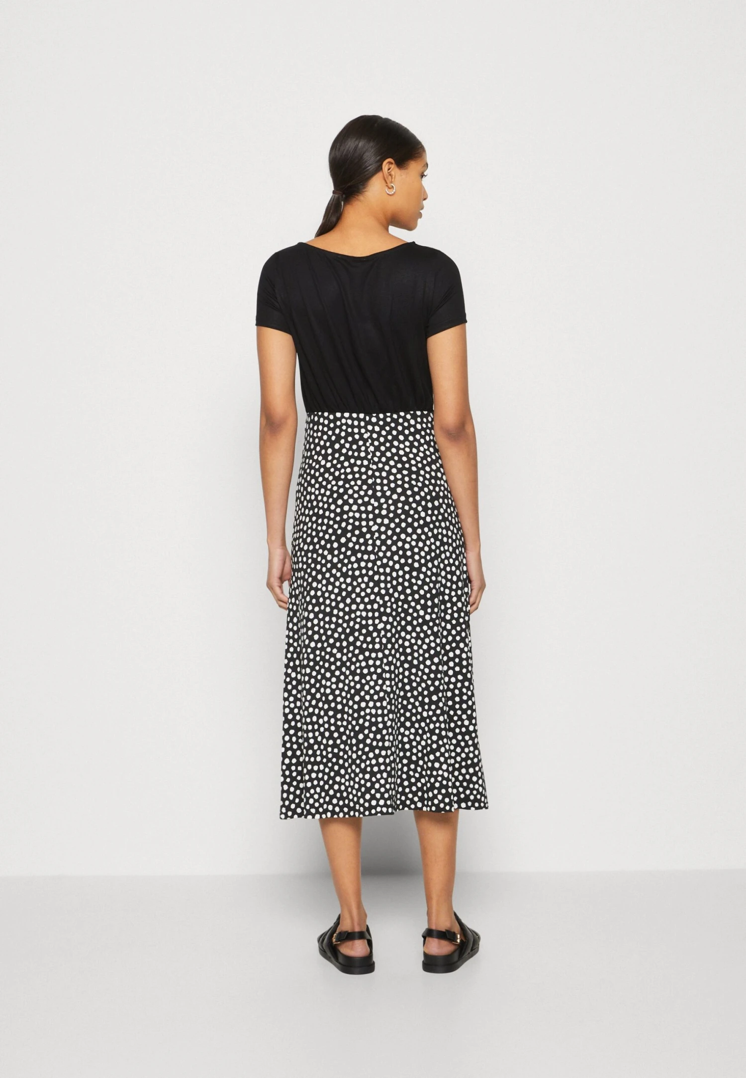 Anna Field Jerseyjurk - Black/White 3 Anna Field Jerseyjurk - Black/White - Image 3