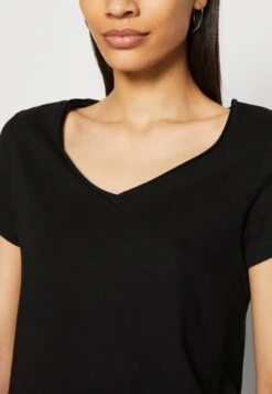 Anna Field 3 Pack- T-Shirt Basic - Black/White/Mottled Light Grey -Anna Field a2f22bdceb4d4a7aac4eeb193d2aa8cc