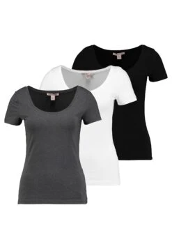 Anna Field 3 Pack - T-Shirt Basic - White/Black/Dark Grey 8 Anna Field 3 Pack - T-Shirt Basic - White/Black/Dark Grey -Anna Field bb08976caaf640e78f849b1b6087903f