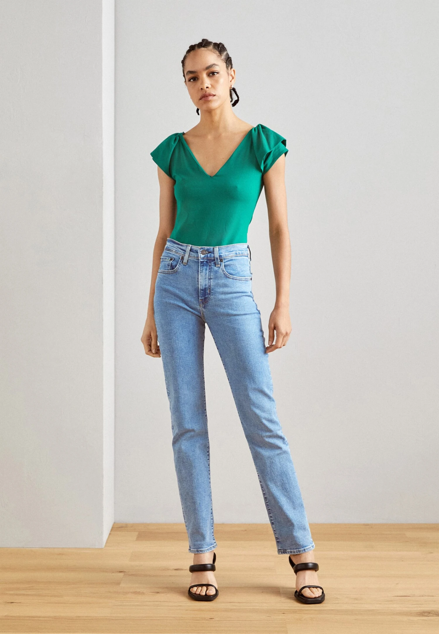 Anna Field T-Shirt Basic - Dark Green 2 Anna Field T-Shirt Basic - Dark Green - Image 2