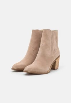 Anna Field Leather - Cowboy-/Bikerlaarsjes - Beige -Anna Field d14174a94e3a4ba9b27cd3f0ddcca509