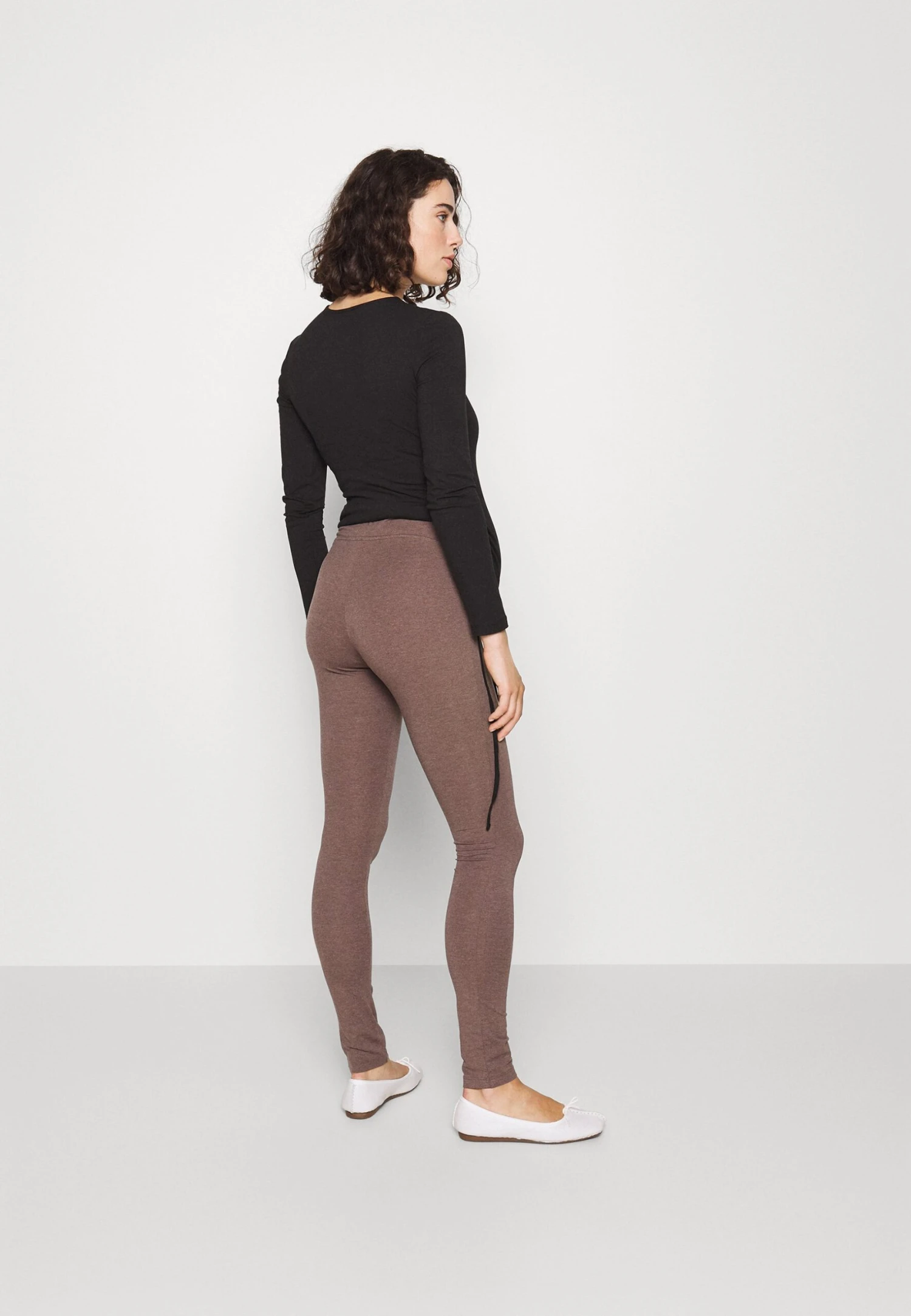 Leggings Maternity - Legging - Black - Mottled Dark Brown 3 Leggings Maternity - Legging - Black - Mottled Dark Brown - Image 3