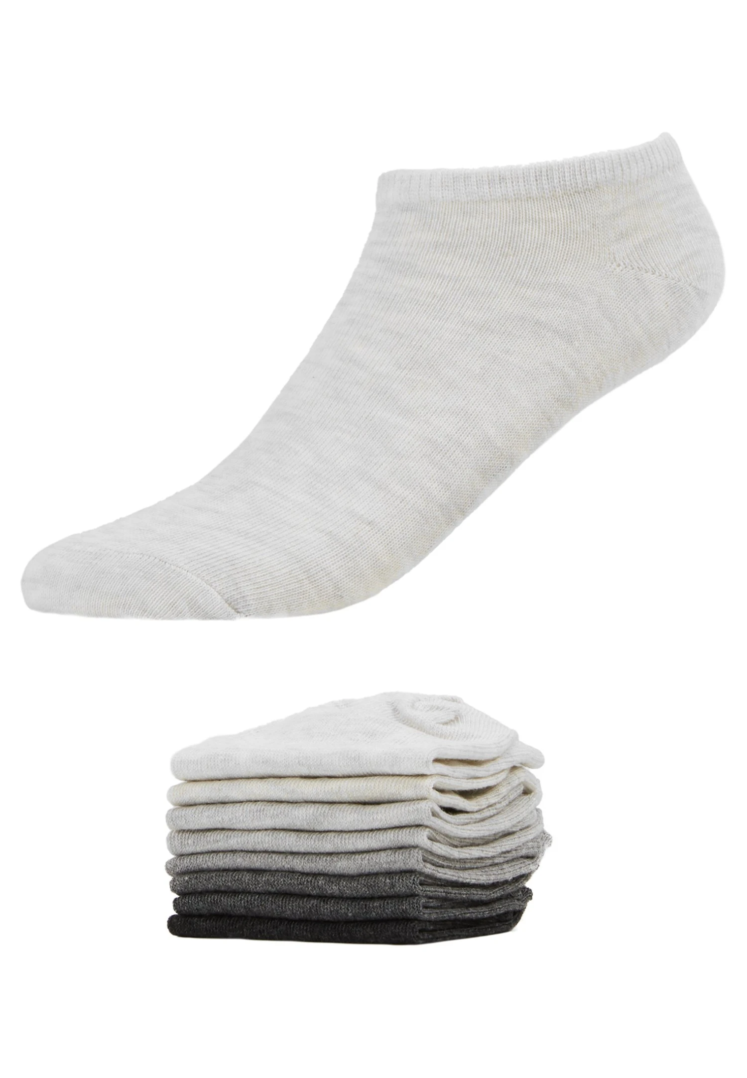 Anna Field 8Pp Sneaker Socks- Sokken - Grey 2 Anna Field 8Pp Sneaker Socks- Sokken - Grey - Image 2