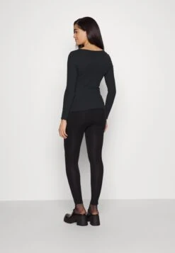 Maternity Ribbed Longsleeve Lace- Longsleeve - Black -Anna Field e265695411d644dbb35227bf5f366a85
