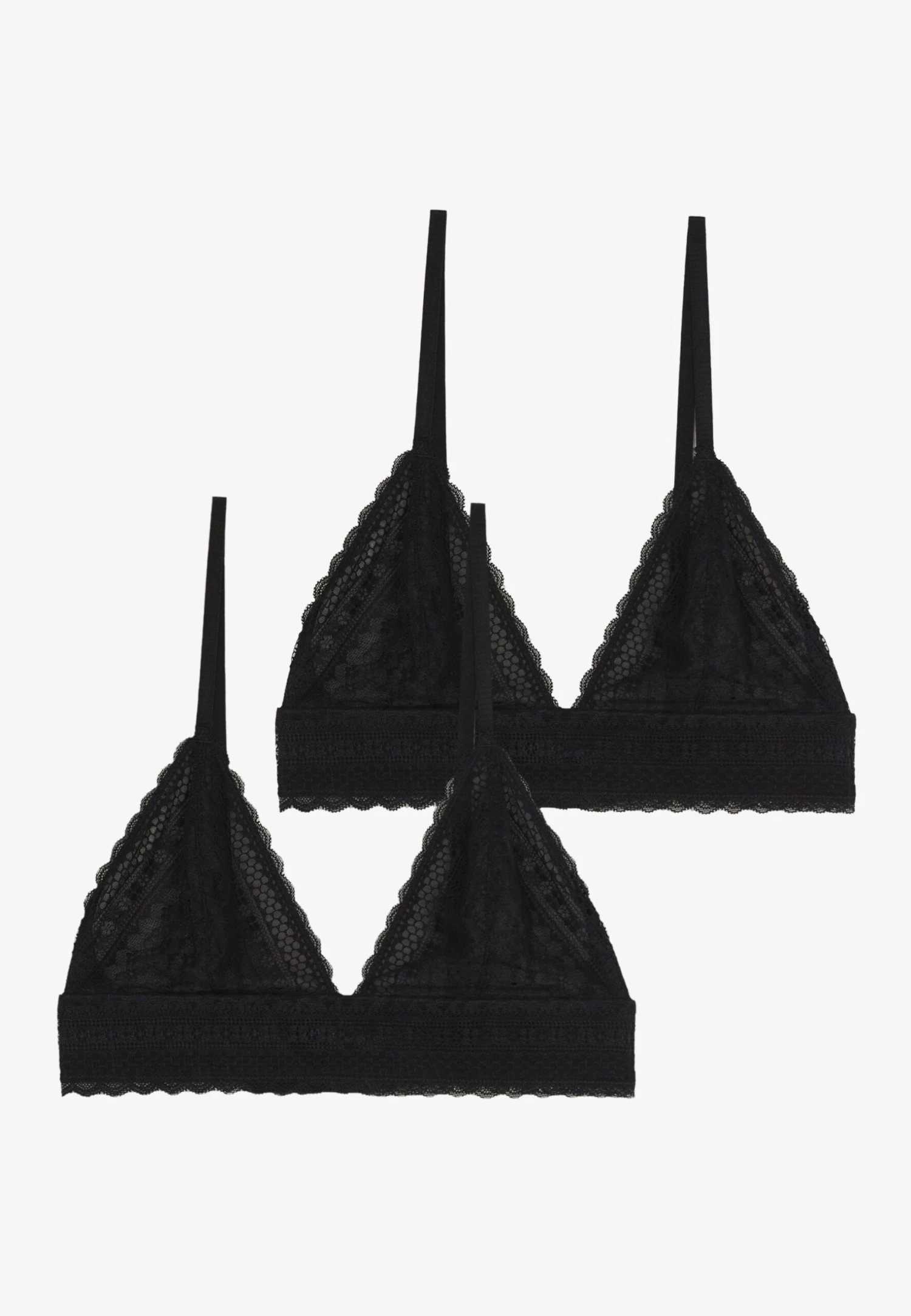 Anna Field 2 Pack - Triangel Bh - Black 4 Anna Field 2 Pack - Triangel Bh - Black - Image 4